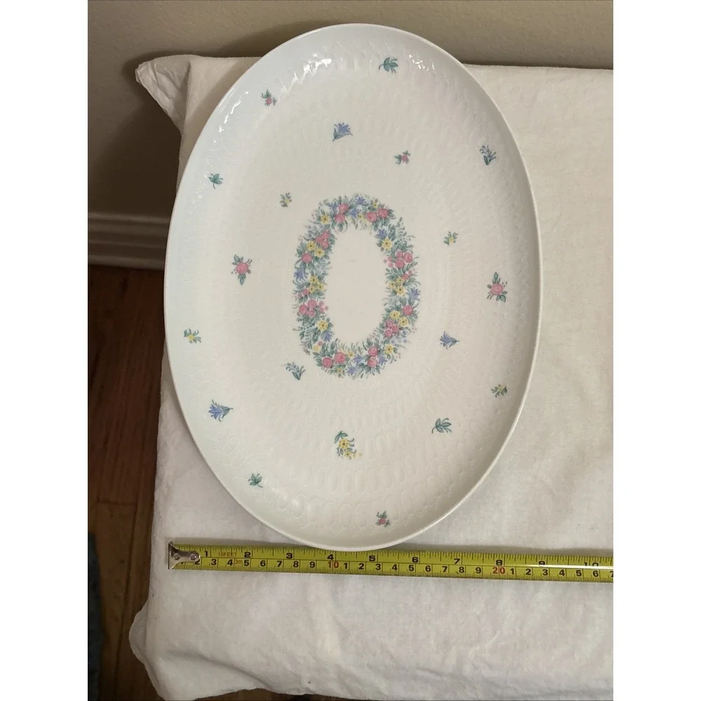 Rosenthal Garland White Oval Platter 13 X 8 Porcelain Made In Germany